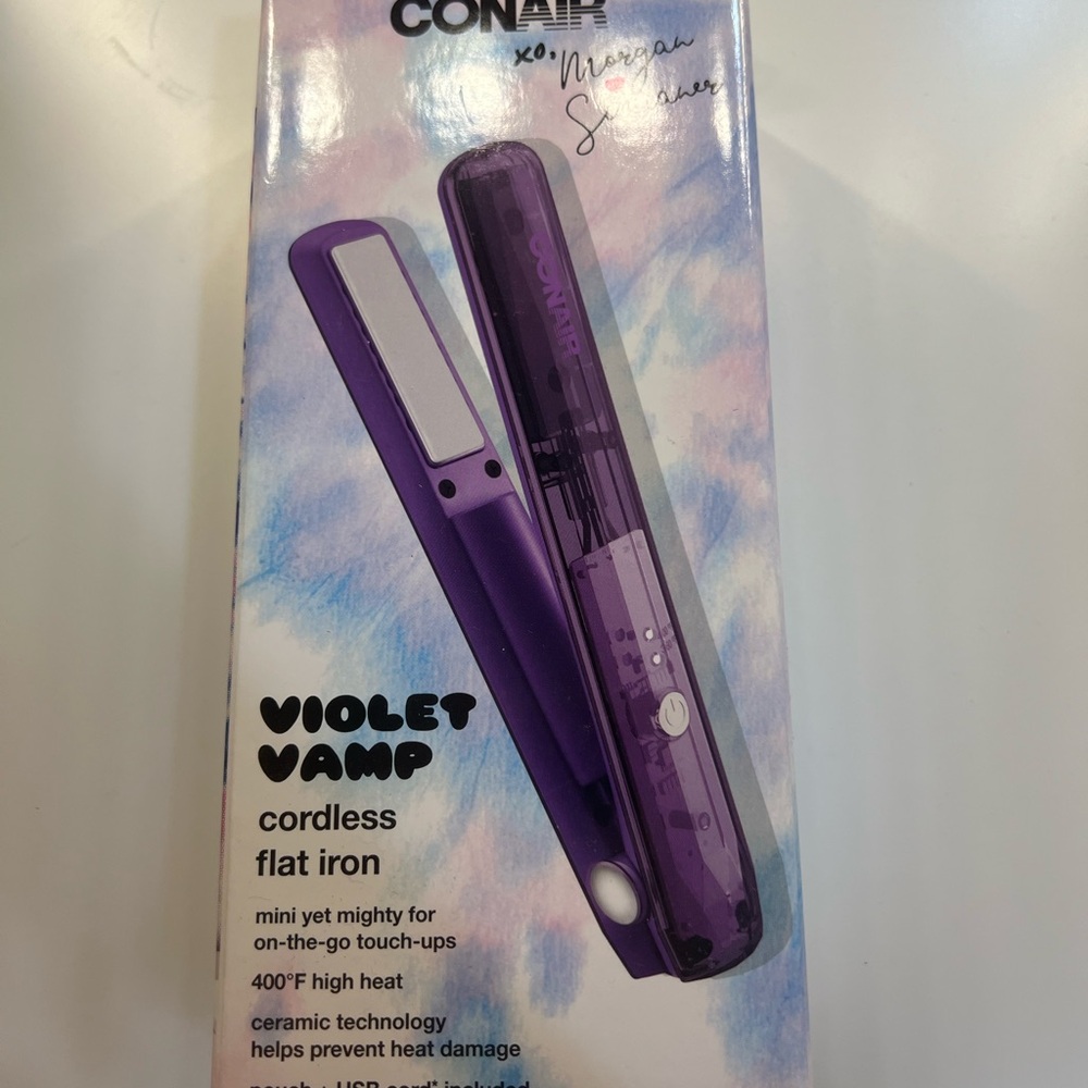 Conair Violet Cordless Flat Iron